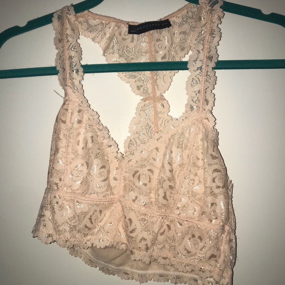 Pink/cream bralette